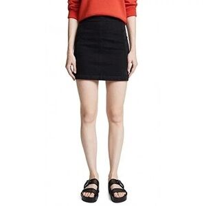Agolde Black Denim Skirt